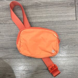 Orange Belt Bag with Adjustable Strap